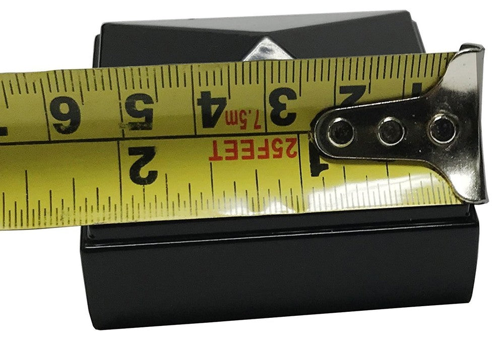 2"x2" Aluminium Pyramid Post Cap for Metal Posts, Pressure Fit, Black (DHPPC20)