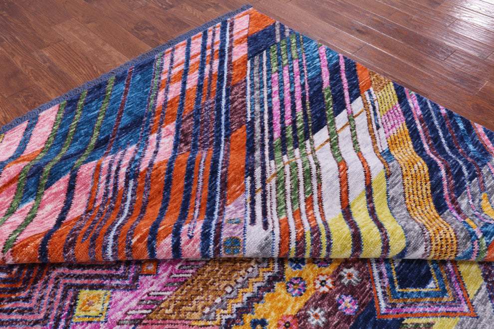 9' 1" X 11' 10" Moroccan Handmade Wool Rug - Q14800