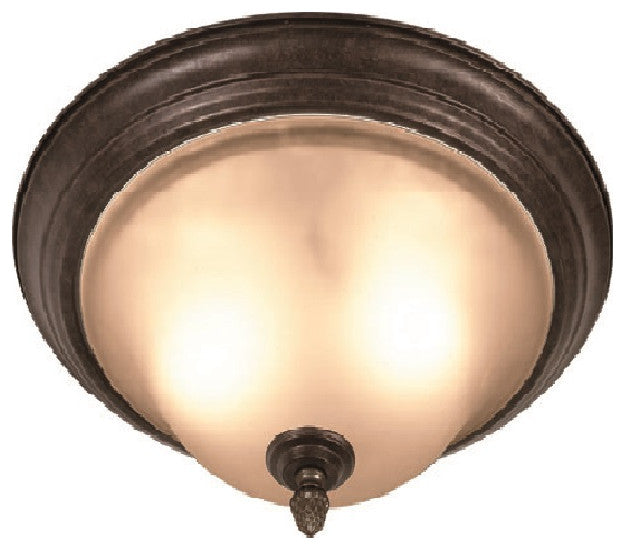 Woodbridge Lighting Harrington Flush Mount, Frosted 2-Light, Single