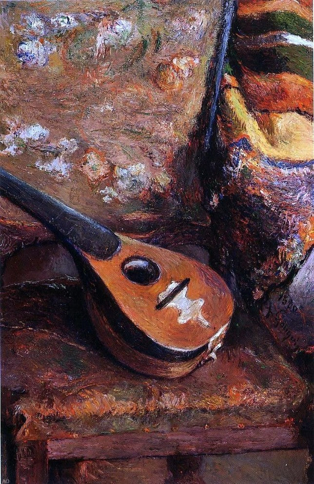 Paul Gauguin Mandolin on a Chair Wall Decal