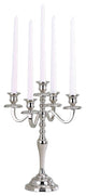 Elegance 5-Lite Silver Finish Hampton Candelabra