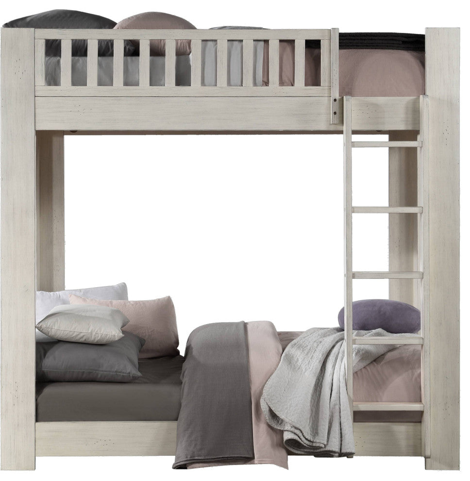 ACME Cedro T/T Bunk Bed, Weathered White Finish