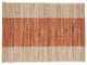 Shimmering Placemats With Banded Design (Set of 4), Rust