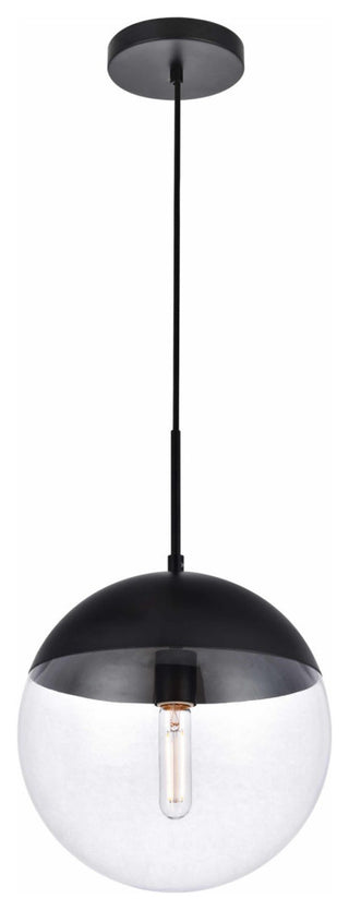 Elegant Lighting LD6039 Eclipse 12"W Pendant - Black