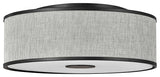Hinkley Halo Large Flush Mount, Black