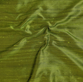 Olive Green Silk Dupioni Fabric By The Yard, 6 Yards For Curtain, Dress
