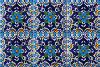 6x6 4 pcs Montijo Talavera Mexican Tile