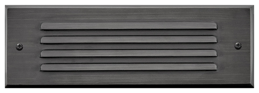 Hinkley Louvered Brick Light Led Flush Step Light 12V, Satin Black