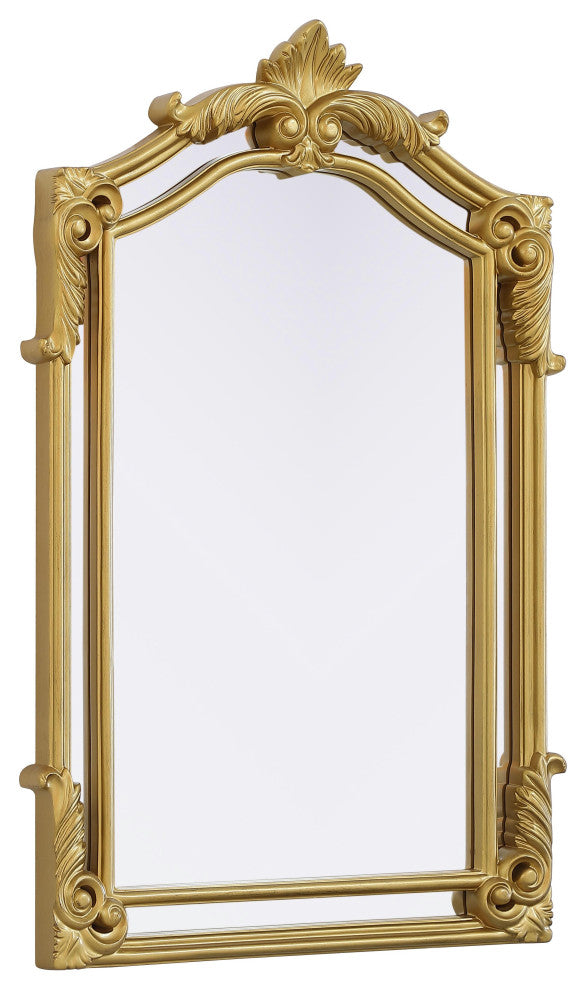 Home Living 28.5x36 Traditional Mirror, Gold Leaf