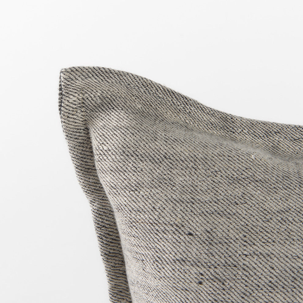Zadie 14Lx26W Light Gray & Dark Gray Decorative Pillow Cover