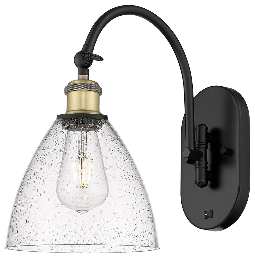 Innovations 518-1W-BAB-GBD-754-LED 1-Light Sconce, Black Antique Brass