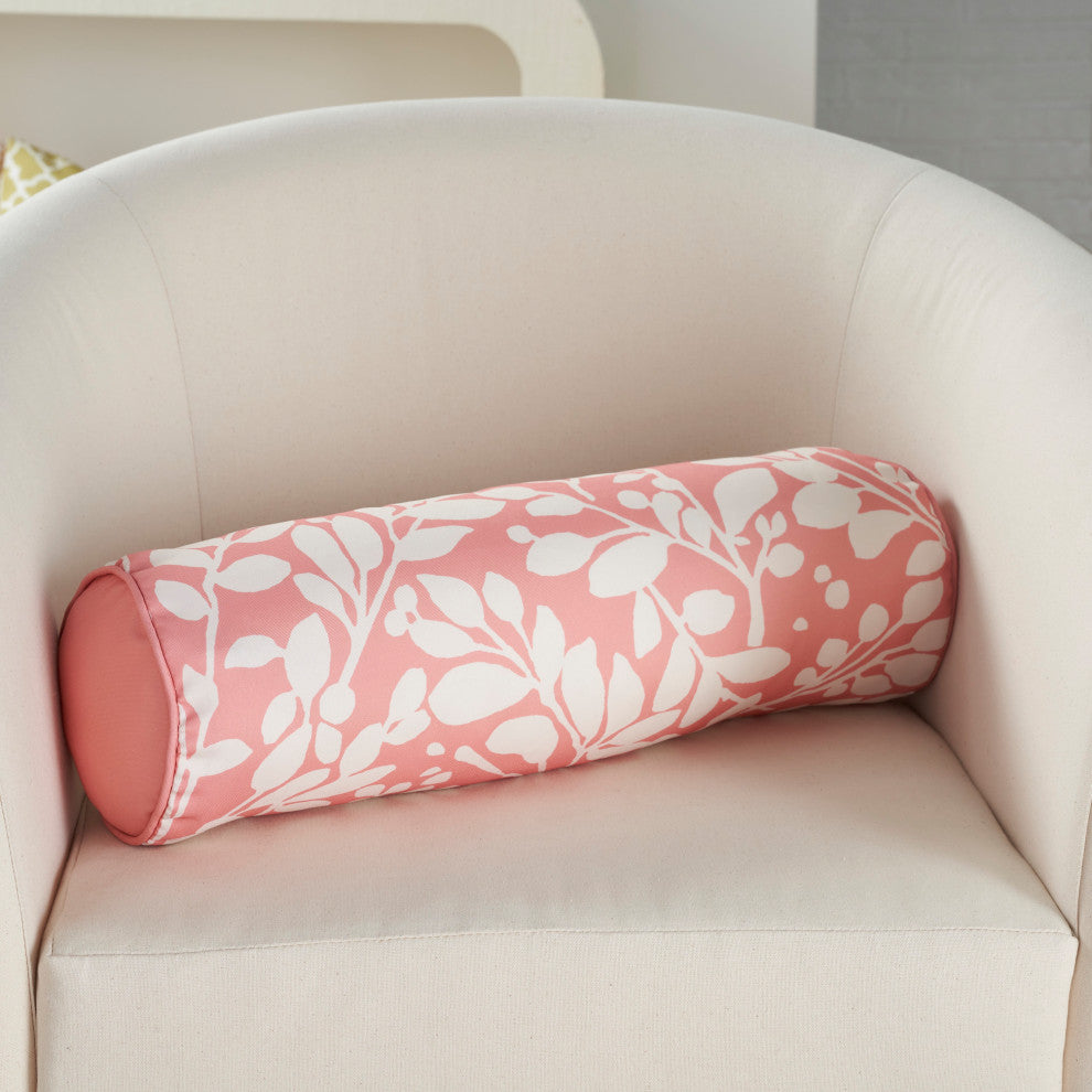 Waverly WP011 Throw Pillow, Coral, 6" x 20"