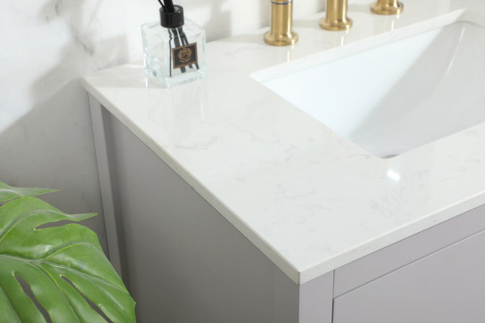 Louie 30" Single Bathroom Vanity, Gray