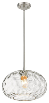 Z-Lite Chloe 1 Light Pendant, Brushed Nickel