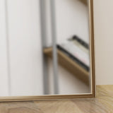 Louise Modern Rectangular Standing Mirror, Mirror, Gold