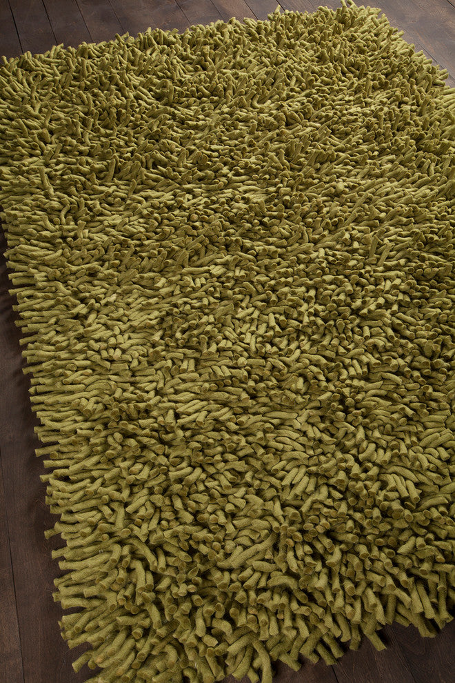 Montaro Contemporary Area Rug, Green, 5'x7'6"