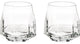 Vista Alegre Gemstone Case and 2 Old Fashion Whiskey Glasses