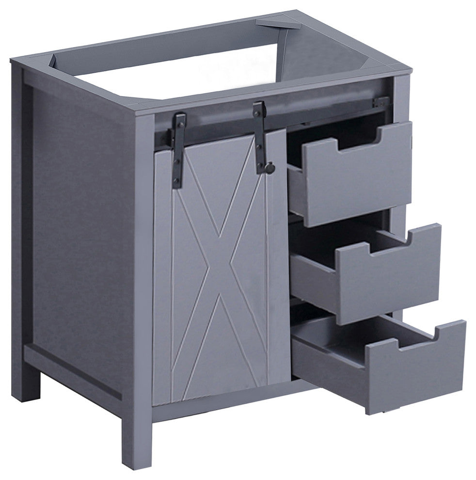 Marsyas 30" Dark Gray Bathroom Organiser Bath Storage Vintage Vanity Cabinet
