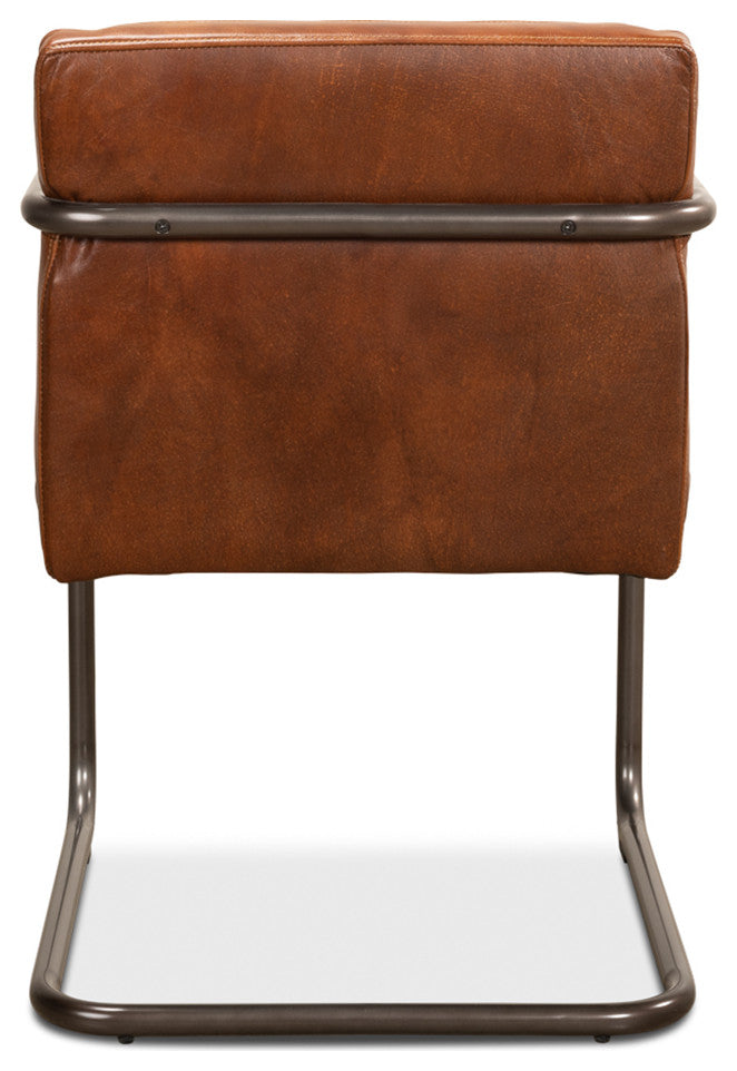 Industrial Leather Armchair