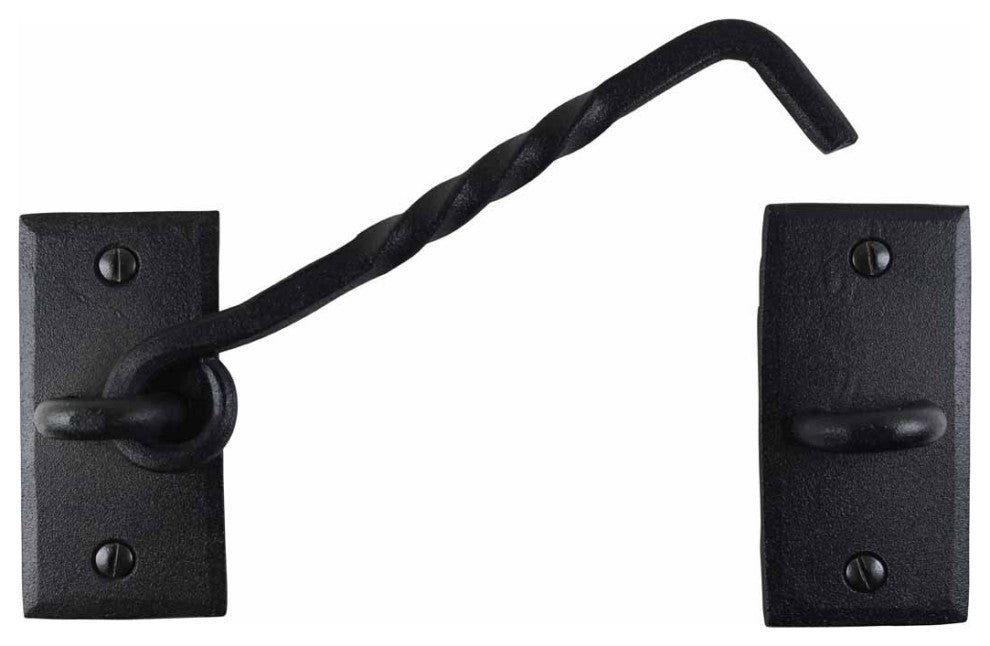 6 Cabin Hook Eye Shed Gate Door Latch Locker Holder 6 inches Iron