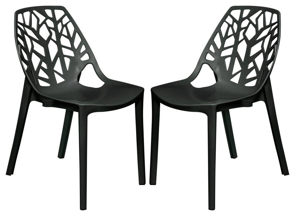 Leisuremod Modern Cornelia Dining Chair, Set of 2