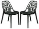 Leisuremod Modern Cornelia Dining Chair, Set of 2