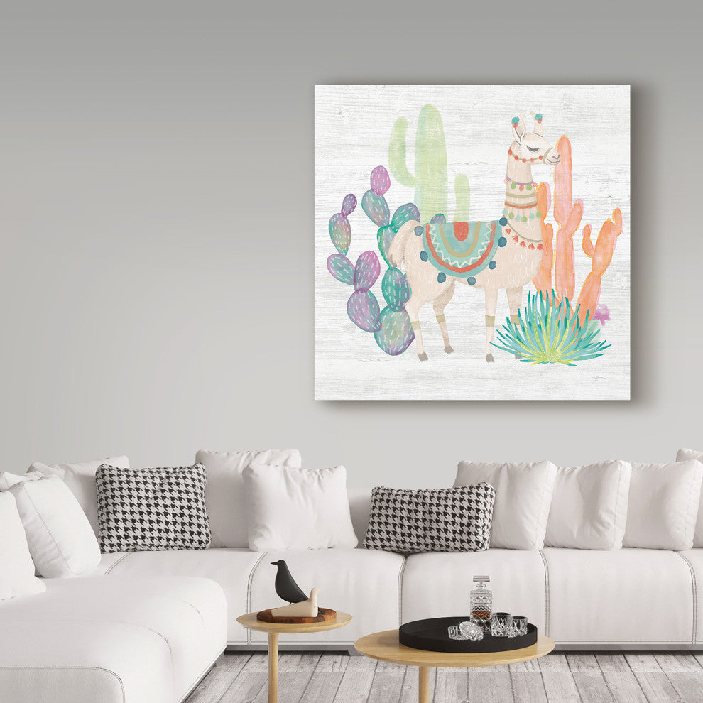 Mary Urban ''Lovely Llamas II'' Canvas Art, 35x35