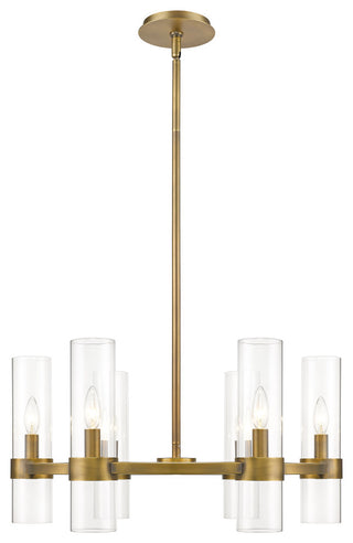 Zlite 4008-6RB 6-Light Chandelier, Clear