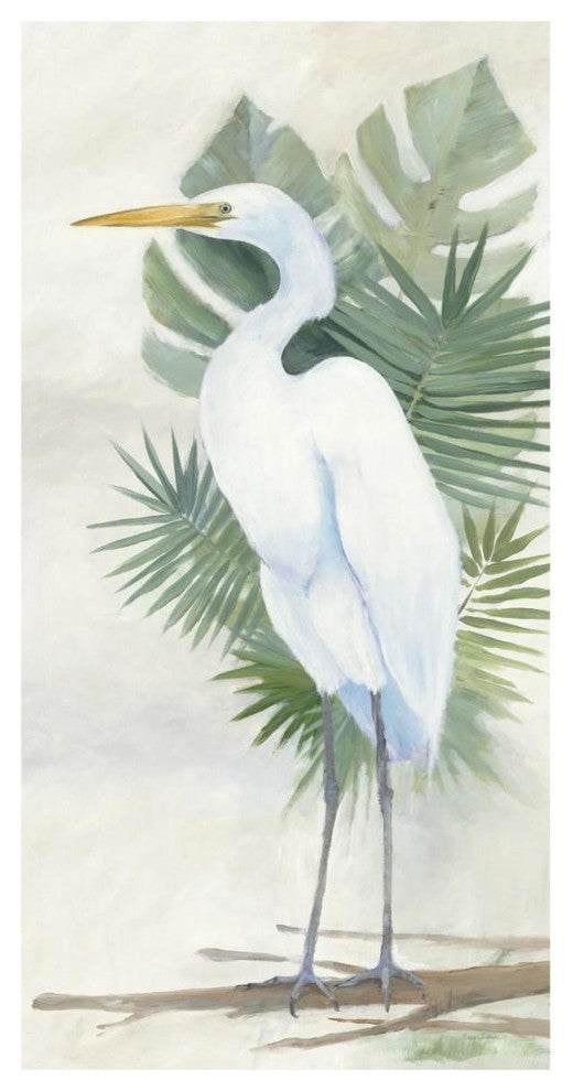 "Standing Egret II Crop" Digital Paper Print by Avery Tillmon, 38"x74"