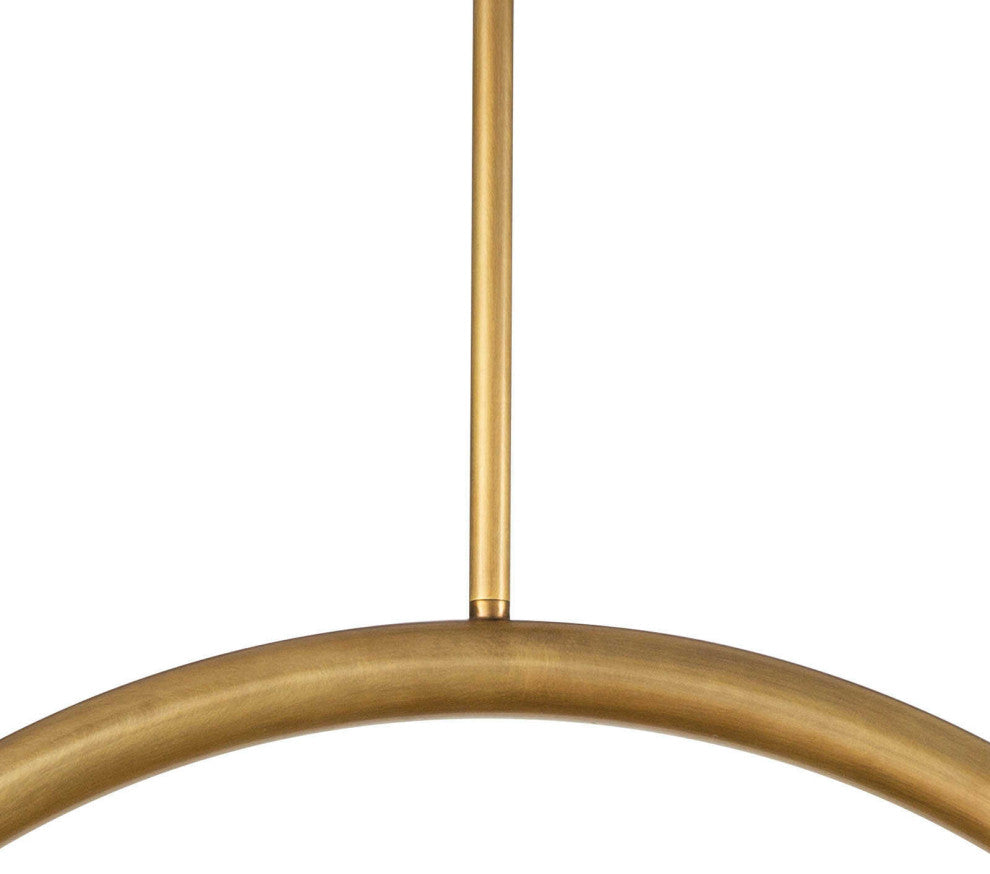 Happy Pendant Large, Brass