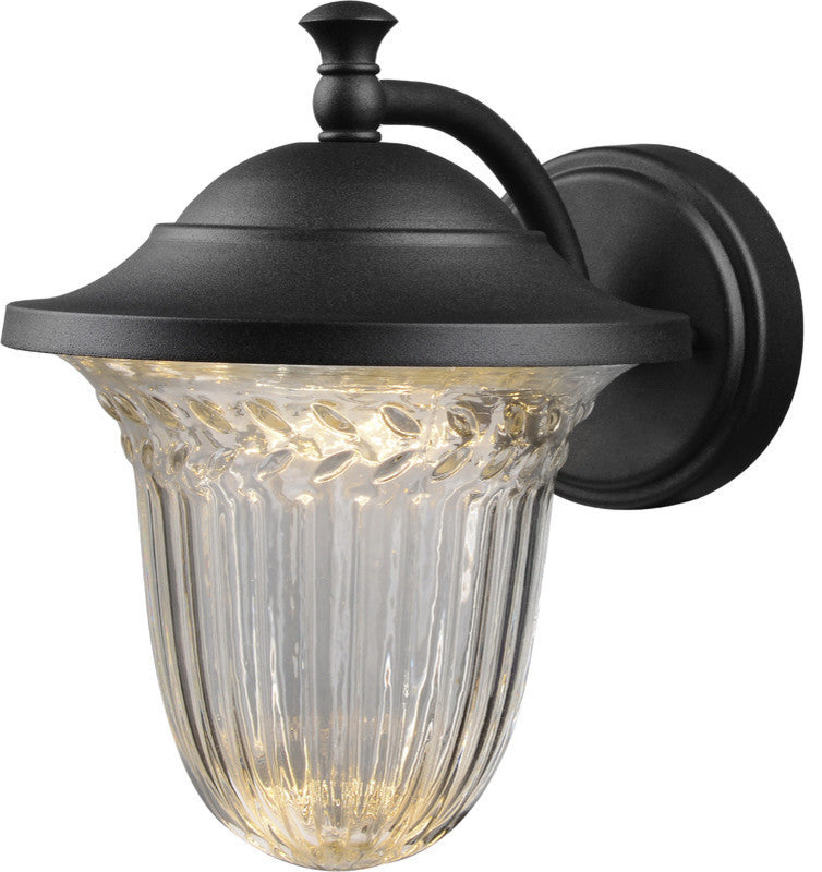 Black Outdoor Patio Exterior LED Light Fixture, 21-3677-Medium