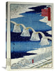 "The Brocade Bridge In Snow" Artwork, 20" x 30"