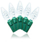 70-Piece C6 Faceted Pure White LED Light Set With In-Line Rectifer