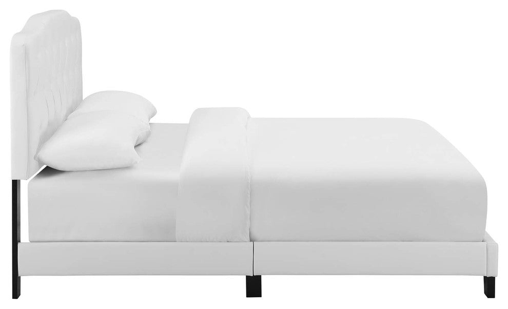 Amelia King Faux Leather Bed