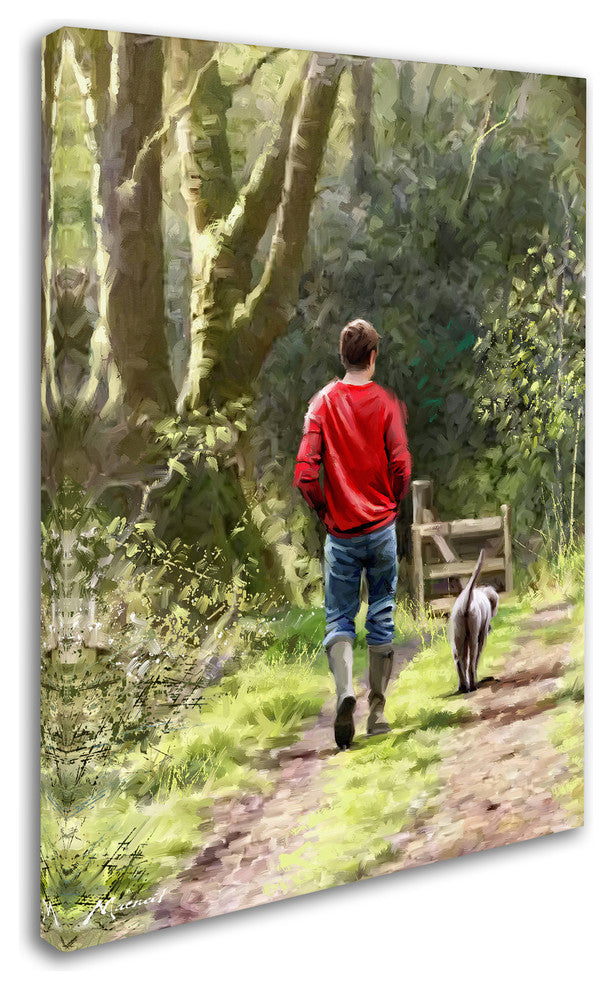 The Macneil Studio 'Dog Walker' Canvas Art, 24" x 32"