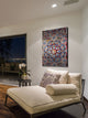 "Figuig" Wall Art on Wood, 24"x36", Brushed Aluminum