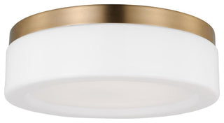 Generation Lighting 7569093S Rhett 12"W LED Flush Mount Drum - Brushed Nickel