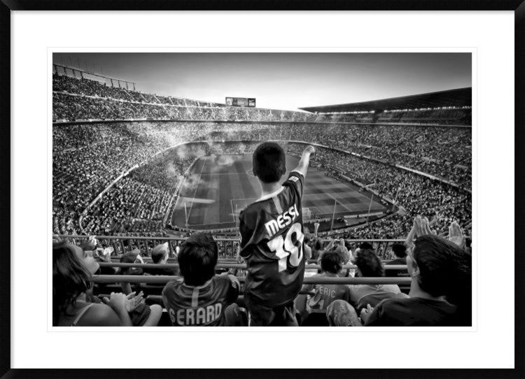 "Cathedral Of Football" Framed Digital Print by Clemens Geiger, 38"x28"