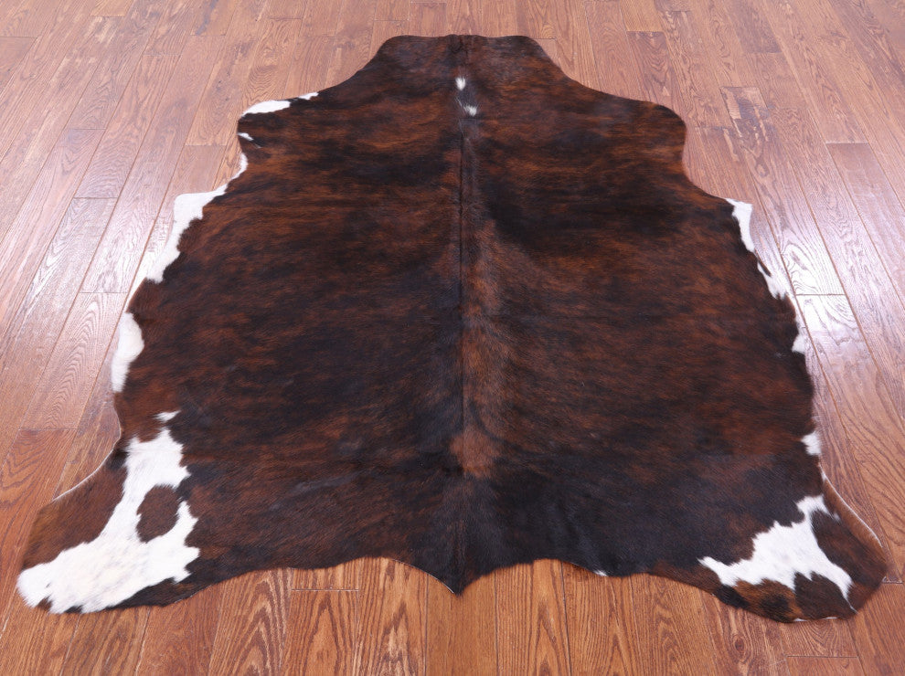 6' 3" X 5' 9" Natural Cowhide Rug C1571