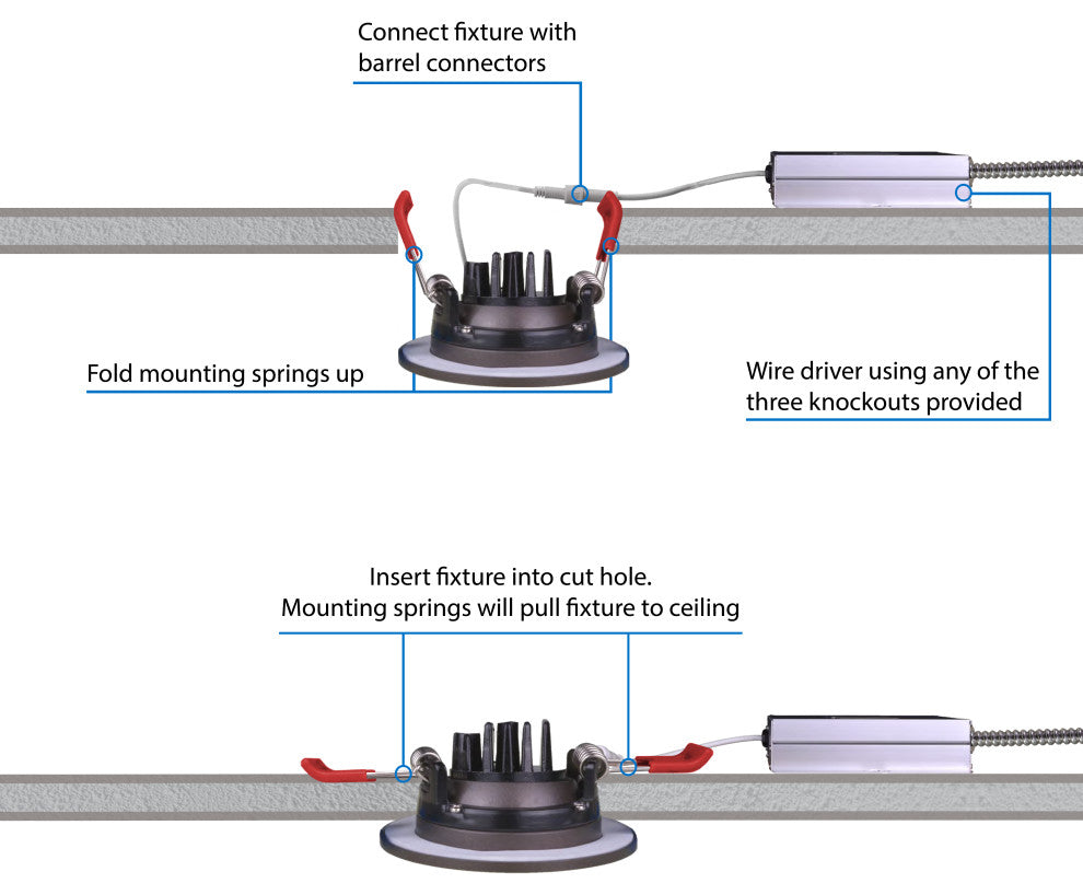 4" LED Gimbal Recessed Downlight, Oil-Rubbed Bronze, 2700k