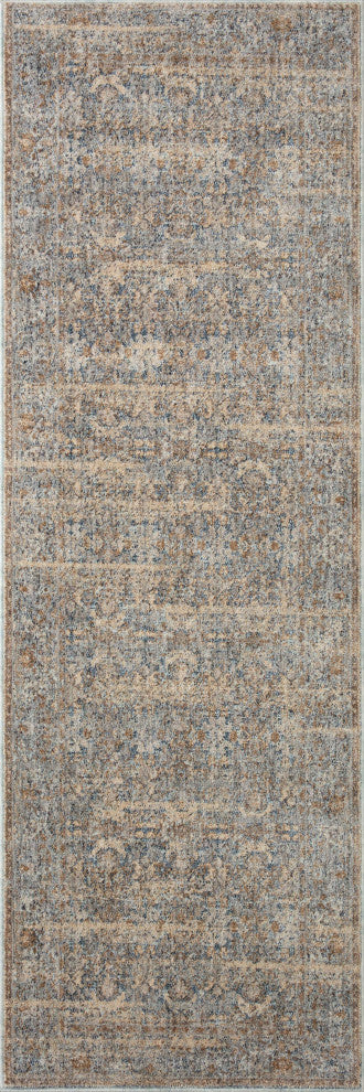 Angela Rose x Loloi Blake Ocean / Mocha 2'-7" x 10'-0" Runner Rug