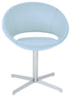 Crescent 4 Star Chair, Chrome Base, Sky Blue Ppm
