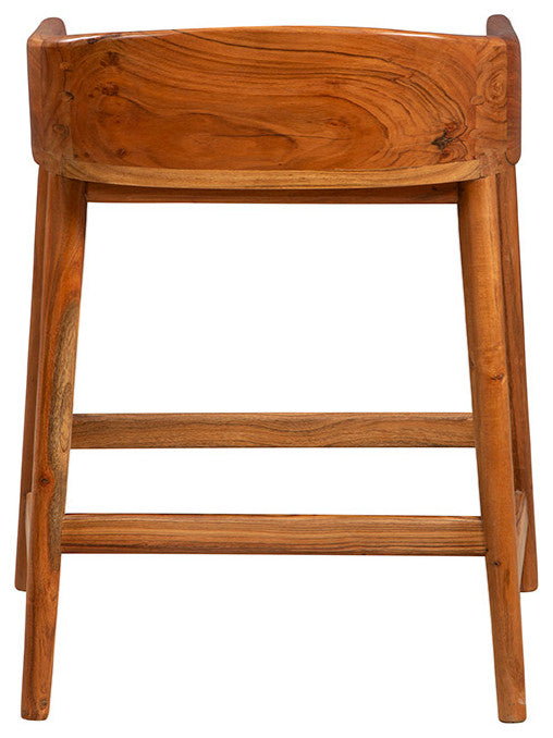 Saddle 34" Tall Counter Stool, Brown