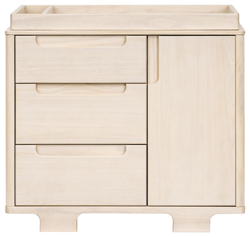 Yuzu 3-Drawer Changer Dresser, Washed Natural