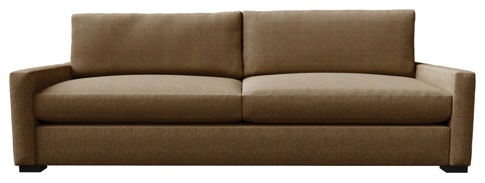 Nativa Interiors Revolution 95" Sofa, Brown, Depth: Deep Plush