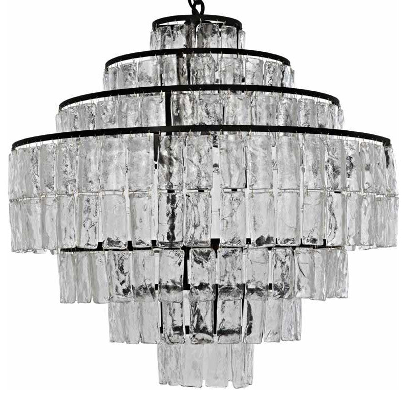 NOIR Furniture Satellite Chandelier, Matte Black