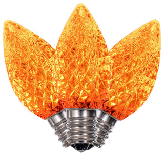 C7 Faceted Led Orange Bulb .38W 25/Box