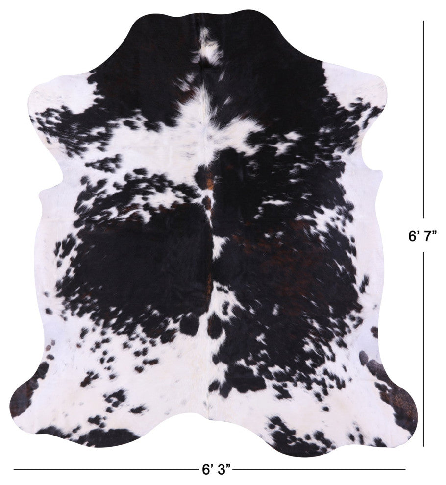 Natural Cowhide Rug 6' 7" X 6' 3" C2208