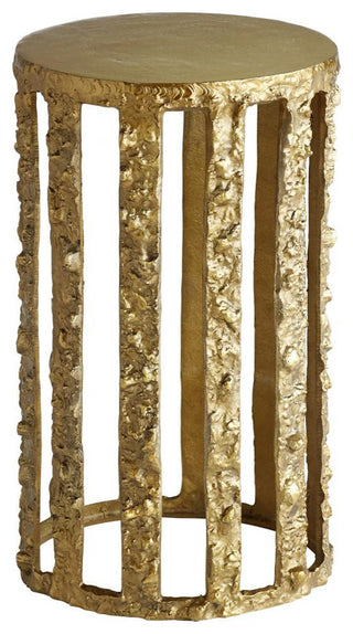 Large Lucila Gilded Table, Gold, Aluminum, 24"H (11142 MGT51)