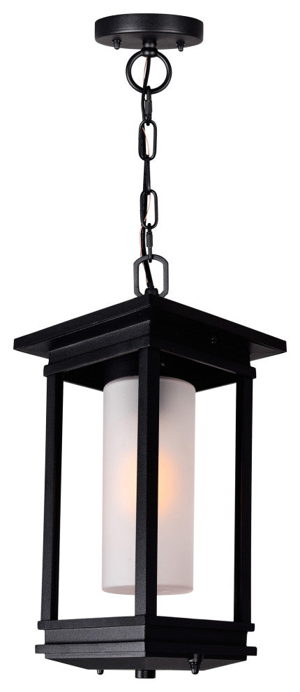 Granville 1 Light Black Outdoor Hanging Light
